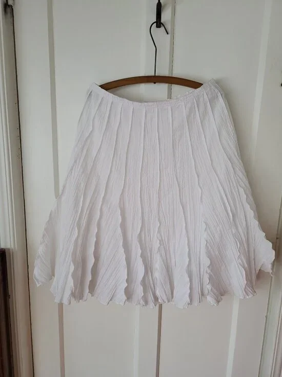 GUESS White Lightweight spring summer Skirt Midi - Picture 9 of 13